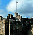 detalle exterior de castillo en Escocia.