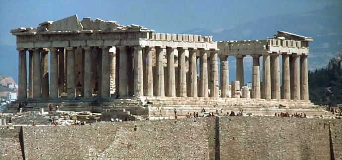 Monumento helnico estilo clsico el Partenn en Atenas.