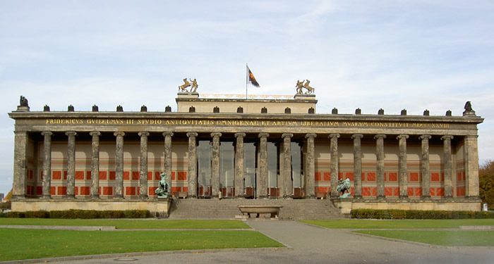 Altes museum, construcción estilo clasicista.