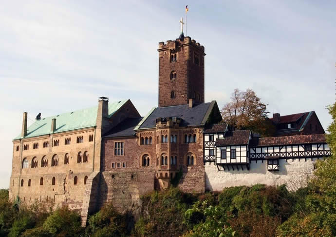 Arquitectura germnica romnica en Wartburg.