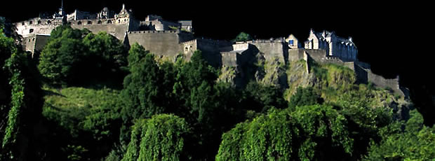 Castillo de Edimburgo en Escocia.