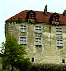 Detalle exterior de Fortaleza en Gruyeres.