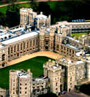 Vista aerea de castillo inglés.