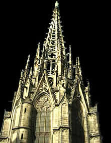Arquitectura estilo gótico en Cataluña.
