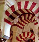 Arcos rabes en la catedral.