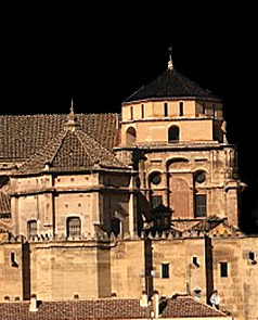 Arquitectura en la antigua mezquita de Córdoba.