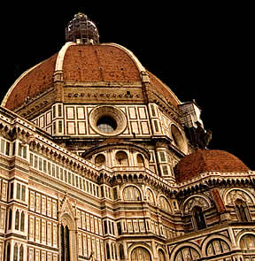Arquitectura en el domo de Florencia.