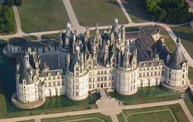 Castillo famoso de la arquitectura francesa del Loira.