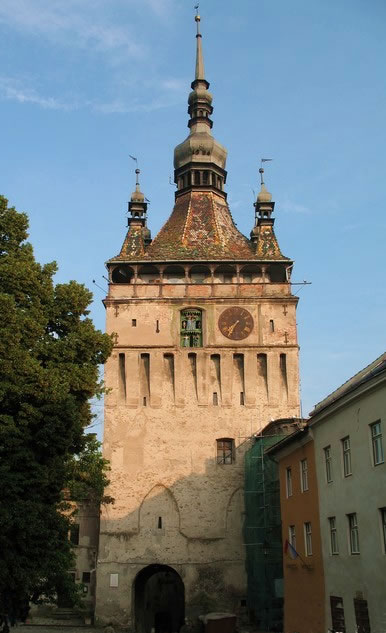 Arquitectura en construcción famosa en Transilvania.