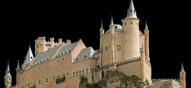 Alcazar de Arquitectura Gótica en Segovia.