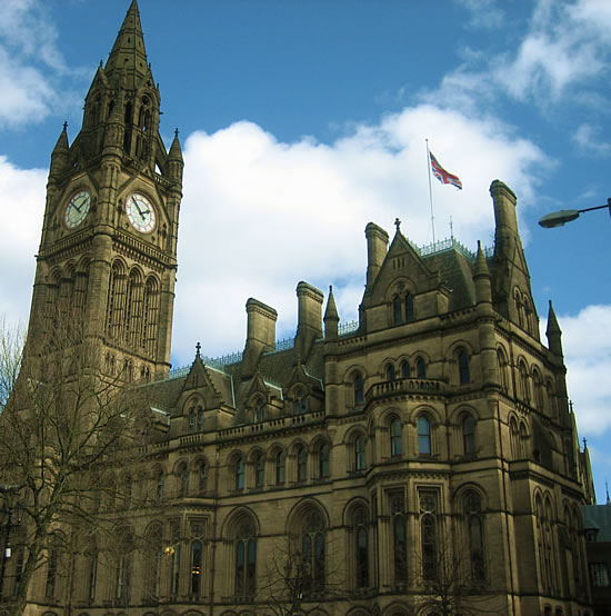 Arquitectura estilo historisista en Manchester.