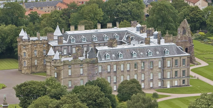 Arquitectura en Edimburgo, construccin de Holyroodhouse.