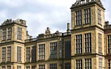 Vista oblicua de la mansin Hardwick Hall.