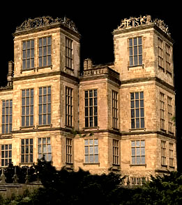 Construccin en Inglaterra el palacio Hardwick Hall.